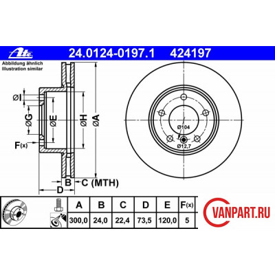 Передний тормозной диск