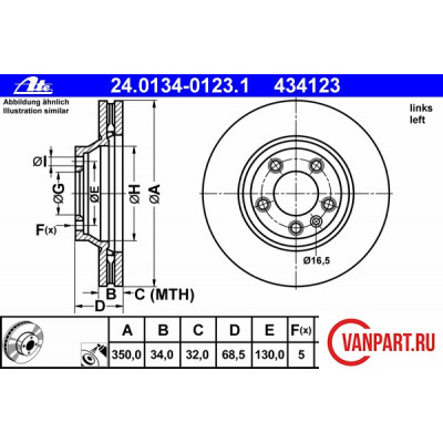 Передний тормозной диск
