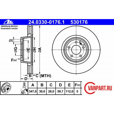 Передний тормозной диск