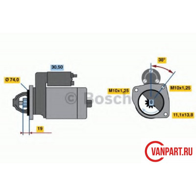 СТАРТЕР 12V 0 9KW