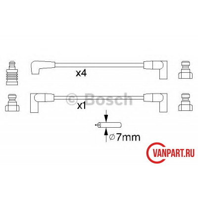 Комплект высоковольтных проводов