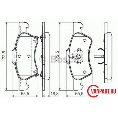 Передние тормозные колодки Передние тормозные колодки