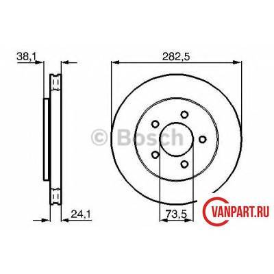 Передний тормозной диск