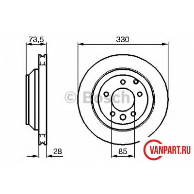 Задний тормозной диск