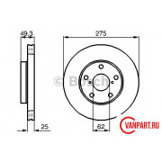 Передний тормозной диск