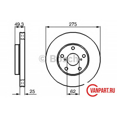 Передний тормозной диск