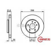 Передний тормозной диск