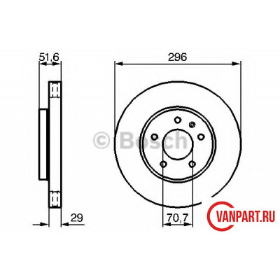 Передний тормозной диск