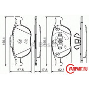 Передние тормозные колодки