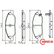 Передние тормозные колодки