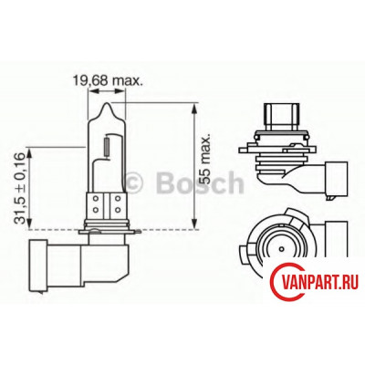 Лампа HB4 12V 51W