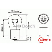 Лампа PY21W 12V 21W