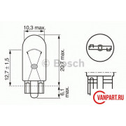 Лампа LONGLIFE DAYTIME W5W 12V 5W
