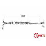 Трос стояночного тормоза