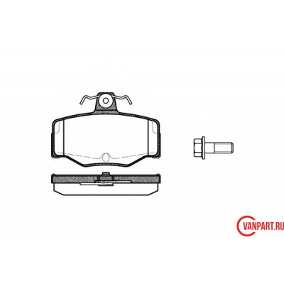 Задние тормозные колодки