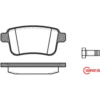Задние тормозные колодки