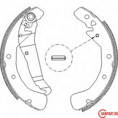 Барабанные тормозные колодки Барабанные тормозные колодки