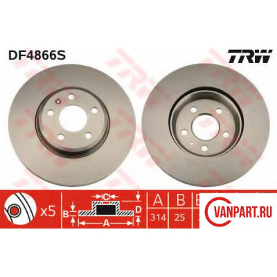 Передний тормозной диск