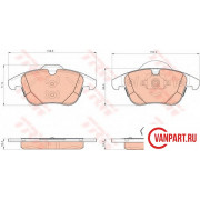 Передние тормозные колодки