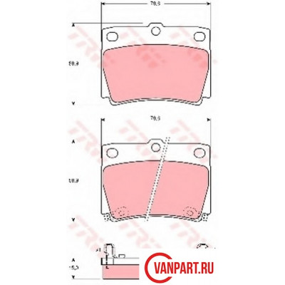 Задние тормозные колодки