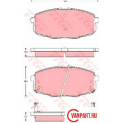 Передние тормозные колодки