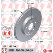 Передний тормозной диск